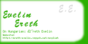 evelin ereth business card